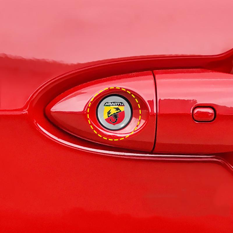 14mm Auto Logo Aufkleber für Auto Fernbedienung Schlüssel Emblem Abzeichen für Abarth Punto 500 Tipo Stilo Palio Bravo Doblo Panda Ducato