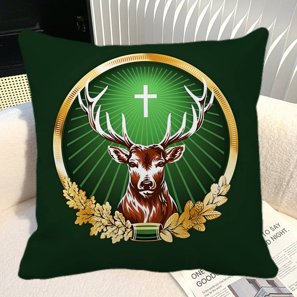 Alcohol Jjagermeister Pillow Case Square Pillow Bedroom Sofa Leisure Comfort Cushion Car Home Decoration