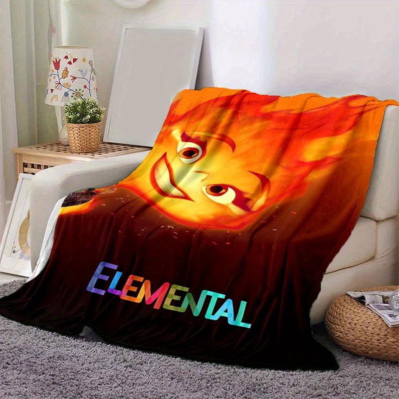 

1PC Cartoon Fire Elemental Blanket for Home Decoration, All-Season Use, Warm and Cozy Throw Blanket, Soft Flannel Throw Blanket, Versatile & 100x150cm