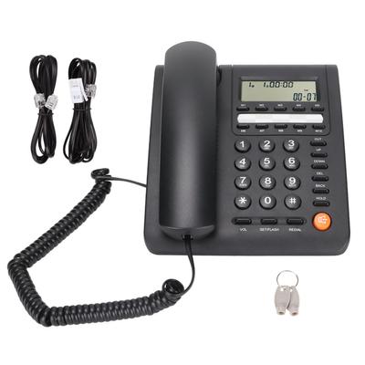 Festnetztelefon mit 16-Bit-LCD-Display, Tasten, 3 Alarmeinstellungen, Anruferkennung