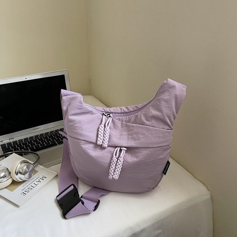 

Модная женская сумка-мессенджер большой вместимости, новая универсальная повседневная тканевая сумка, трендовая сумка-пельмень