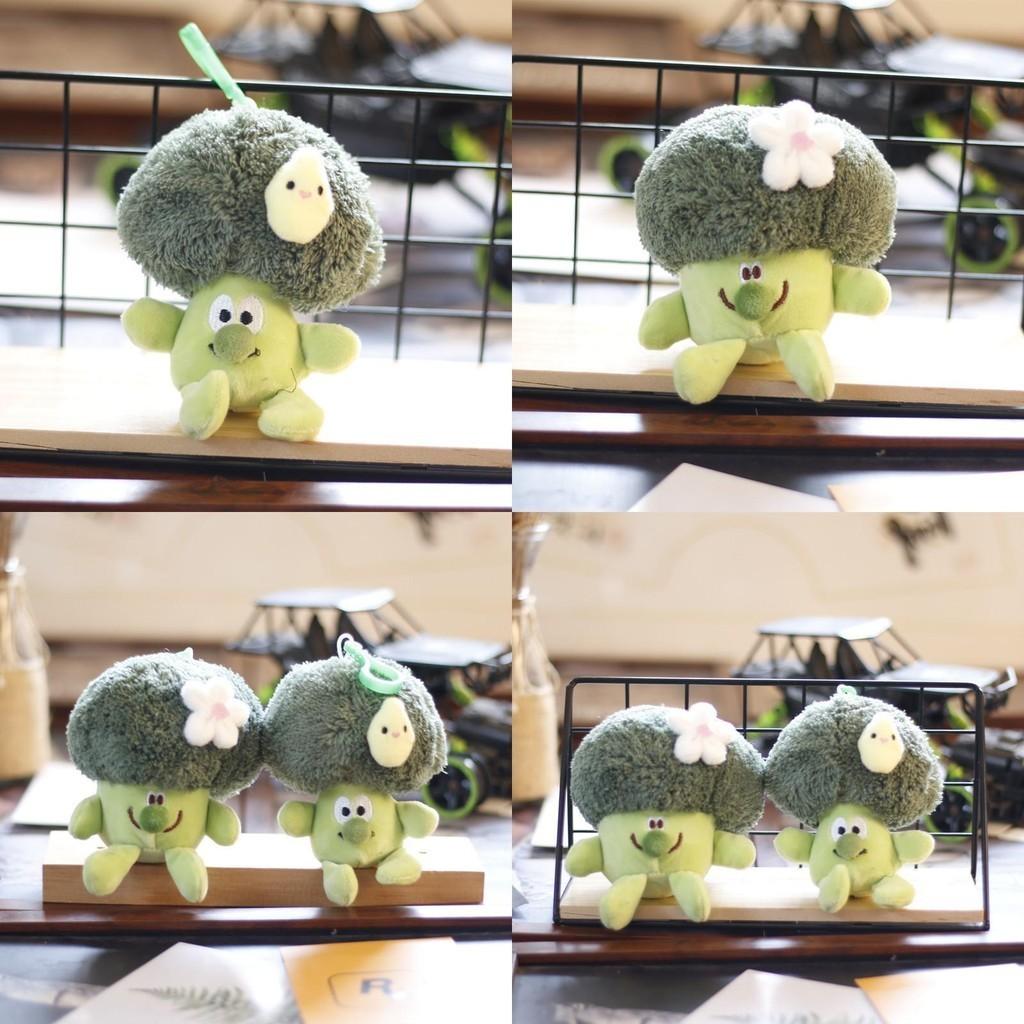Adorable Plush Broccoli Keychain Cute And Soft Vegetable Toy Bag Charm