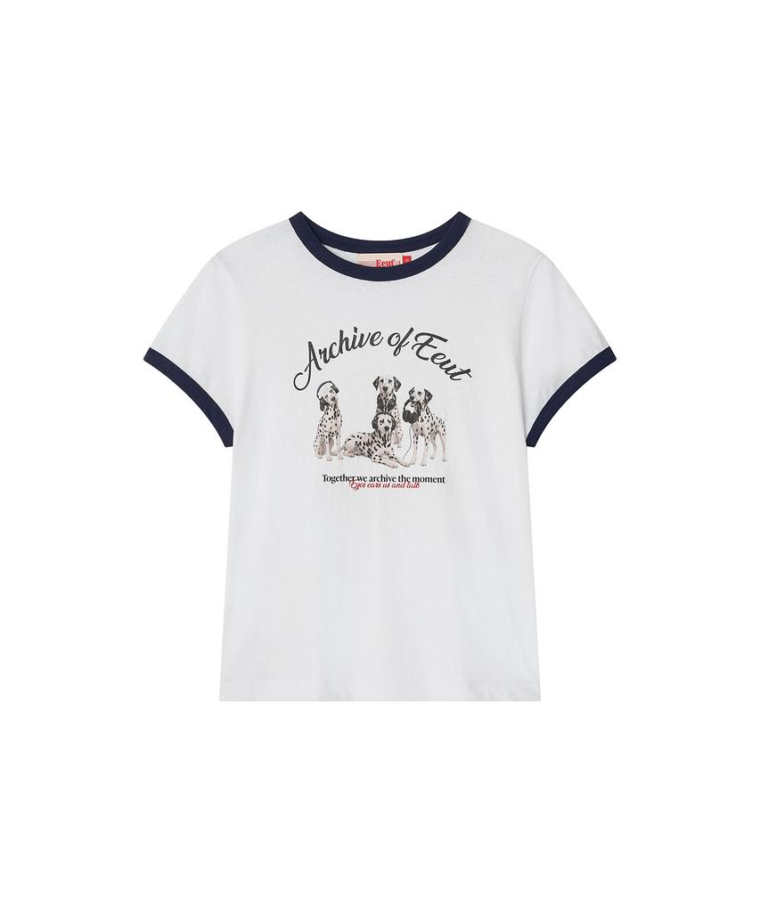 Iuteu Dalmatian Linger T-Shirt / White