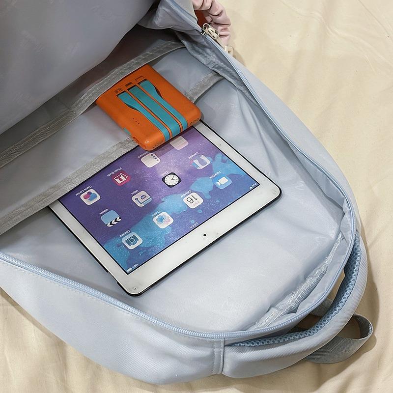 New High-value, Fresh and Sweet Candy-colored Backpack, Lightweight and Large-capacity Backpack for Junior High School Students