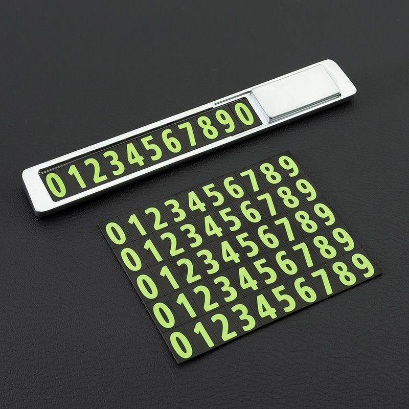 

Concealable Magnetic Temporary Parking Phone Sign – Heat Resistant Metal Car Number Plate Ornament.