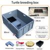 Household Terrariums Large Turtle Breeding Box Aquarium Amphibious Ecological Transport Box Thickened Turtle Tank with Drainage
