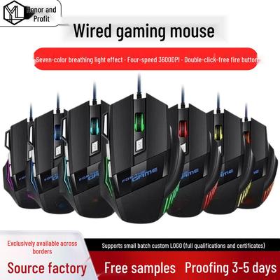 New Wired Luminous Gaming Mouse - No Double-Click Issue, Compatible with Desktop & Laptop