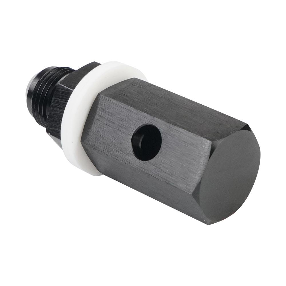 8AN Male Fuel Cell Tank Vent Valve Prevent Fuel Leakage Aluminum+Stainless Steel
