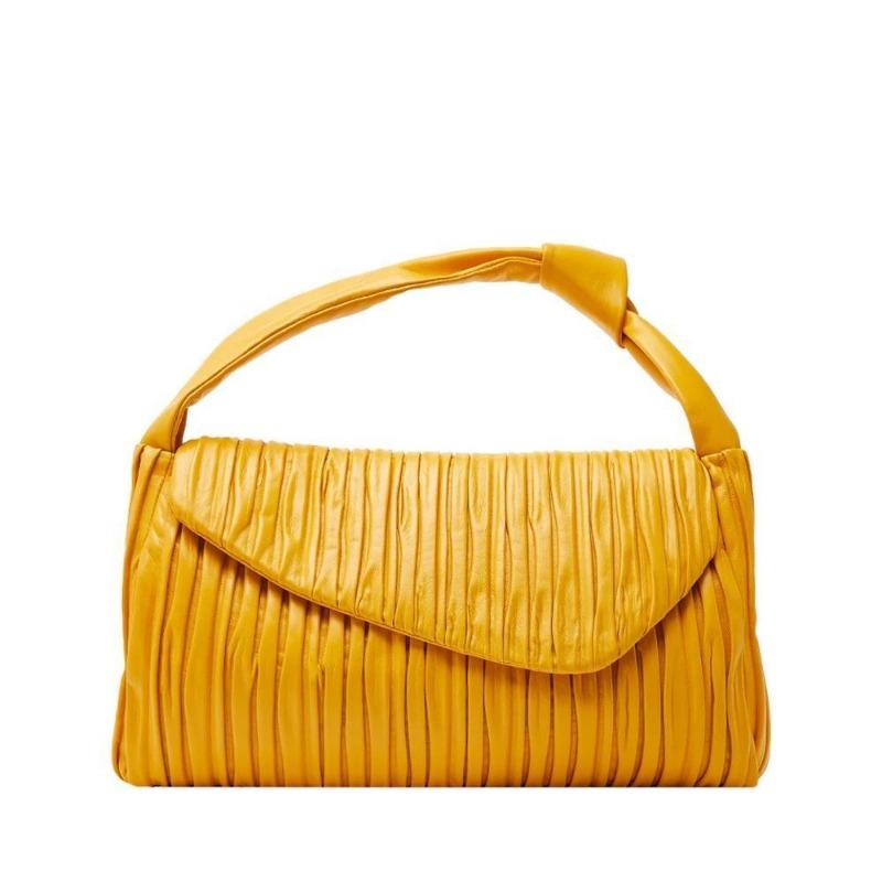 New design pleated bag OEM microfiber cosmetic dinner bag trendy portable small bag plus