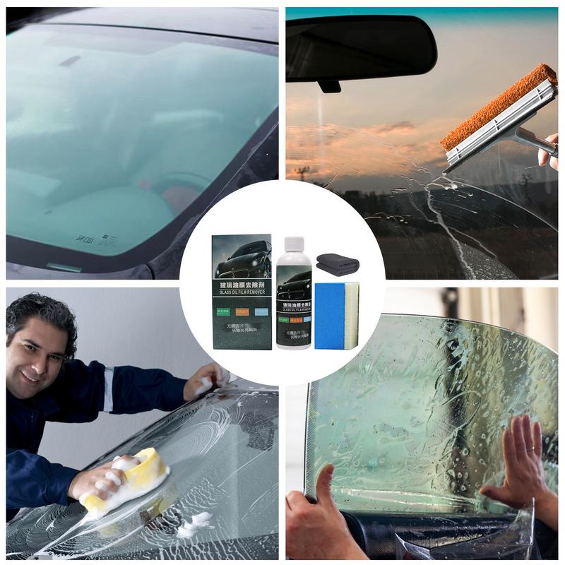 Oil Film Cleaner For Car Glass Cleaner Car Windshield Car Detailing Oil Film Remover Windshield Cleaner Glass Oil Film Cleaner