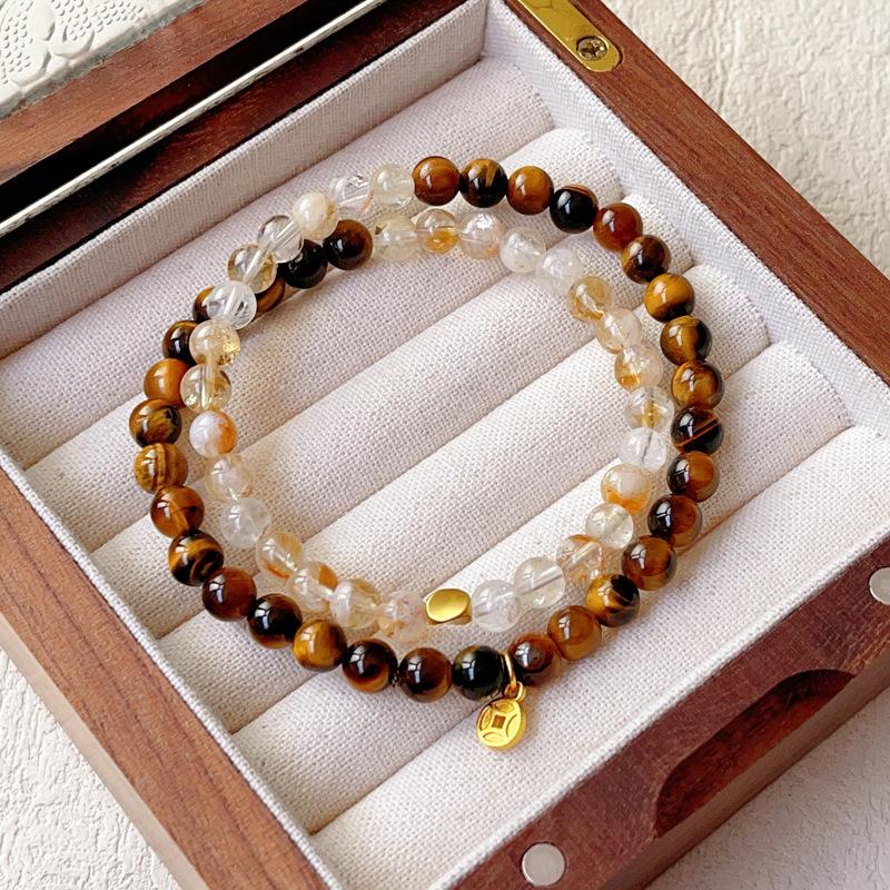 Bracelet light luxury high-end bracelet retro Maillard personalized jewelry