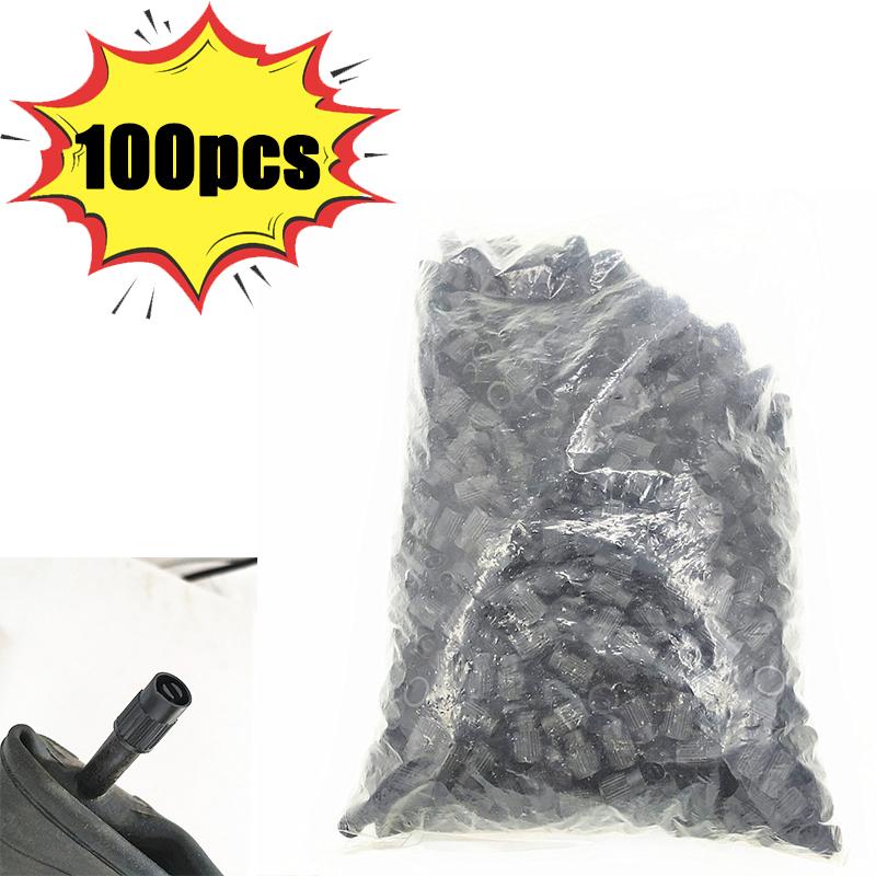 100pcs Tyre Valve Caps Plastic Car Tire Stem Dust Covers Universal Valve Caps for Car Motorcycle Bike Bicycle Motorcycle Parts