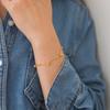 Minimalist Round Bead Titanium Steel Bracelet, Niche Versatile Trendy Jewelry