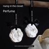 Camellia Car Fragrance Diffuser, Long-Lasting Aroma Gypsum Car Perfume, Car Interior Decoration Ornament