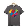 Colorful Geometric Heart T-Shirt – Abstract Love Design Pride Art Tee