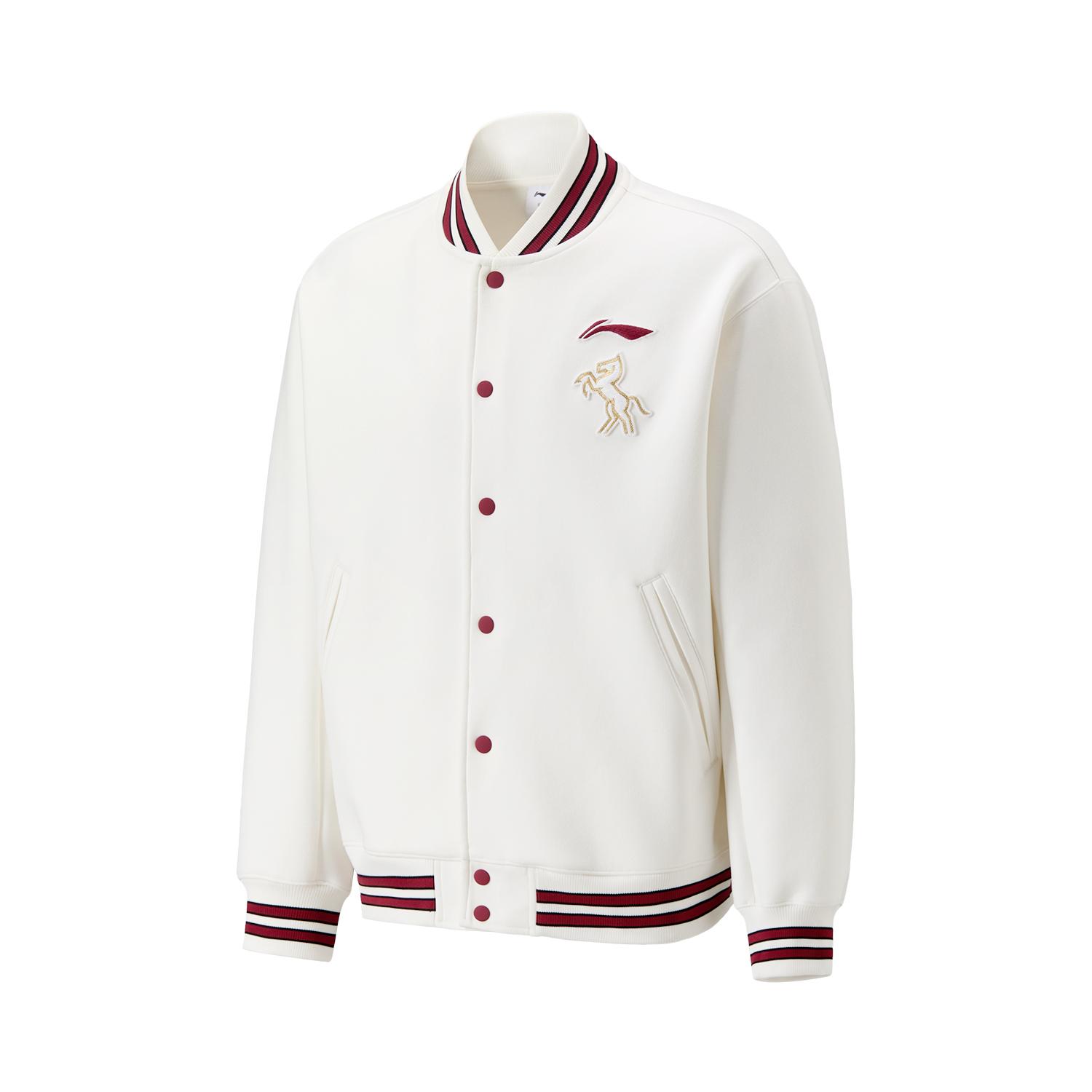 

Ли Нин Серия Бадминтон Бейсбольный Воротник Буквенный Узор Вышитая Парная Куртка Унисекс куртки AFDWJ89-2 L