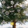 Light Luxury Christmas Ornaments Faux Crystal for Tree, Clear Snowflake/Starfish/Heart/Bird/Horse Hanging Decoration Snowflake Swan Unicorn
