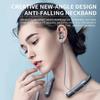 New Magnetic Neck Hanging Headphone Stereo Bass Wireless Bluetooth-compatibile Sport Earphones Waterproof Support TF Card