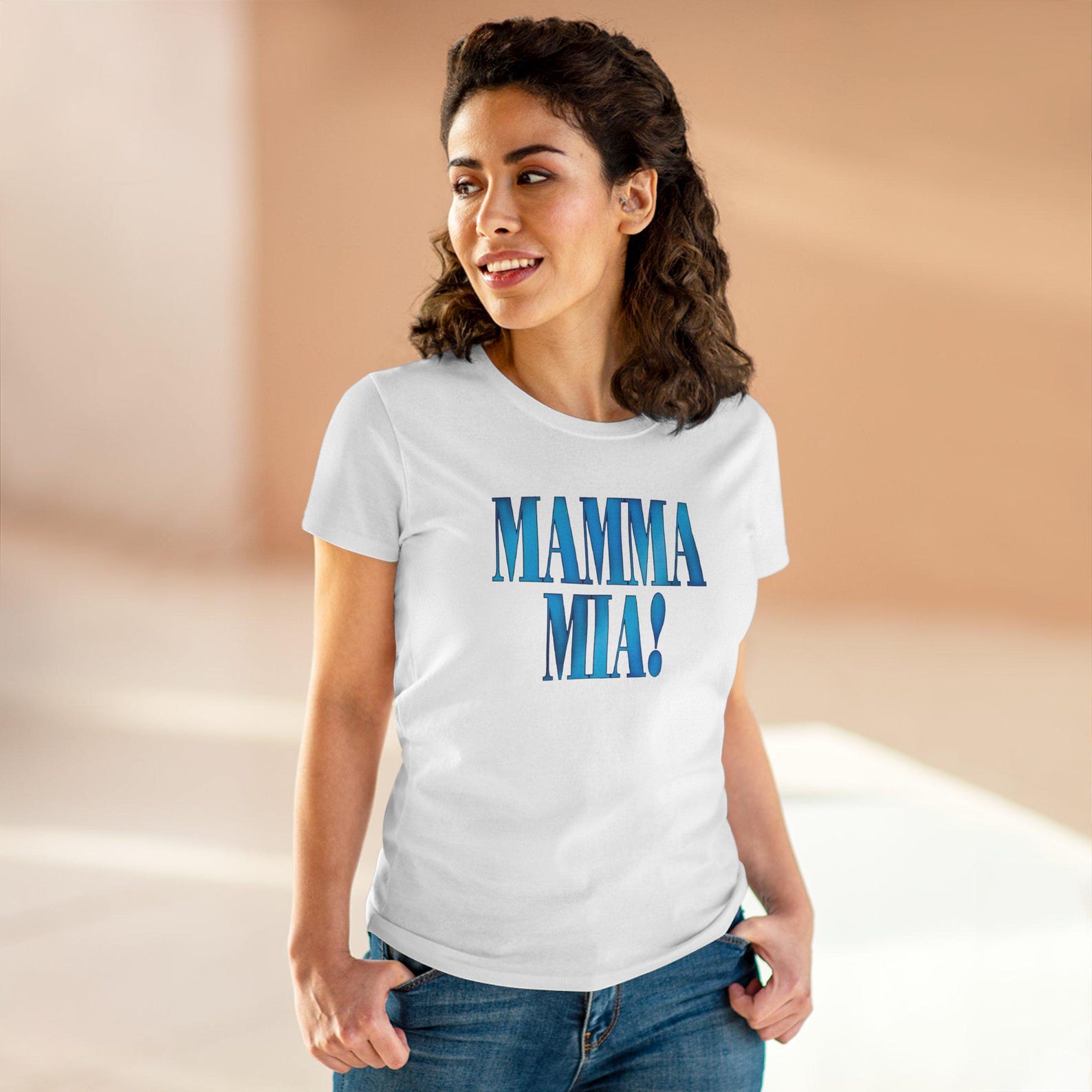 Mamma Mia Musical Women s White T-Shirt Size S to 2XL S