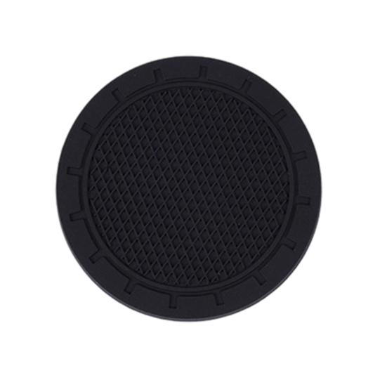Car Coasters Anti Slip PVC Cup Holder Insert Mats 2.76" Diameter Compact Cup Holders Universal Car Interior Vehicle Accessories