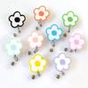 Name Tag Nurse Badge Reel Flower ID Card Holder Retractable Badge Holder  Office School Supplies