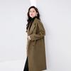 Fanzhen Women's 2024 Autumn/Winter 100% Wool Mid-Length Coat