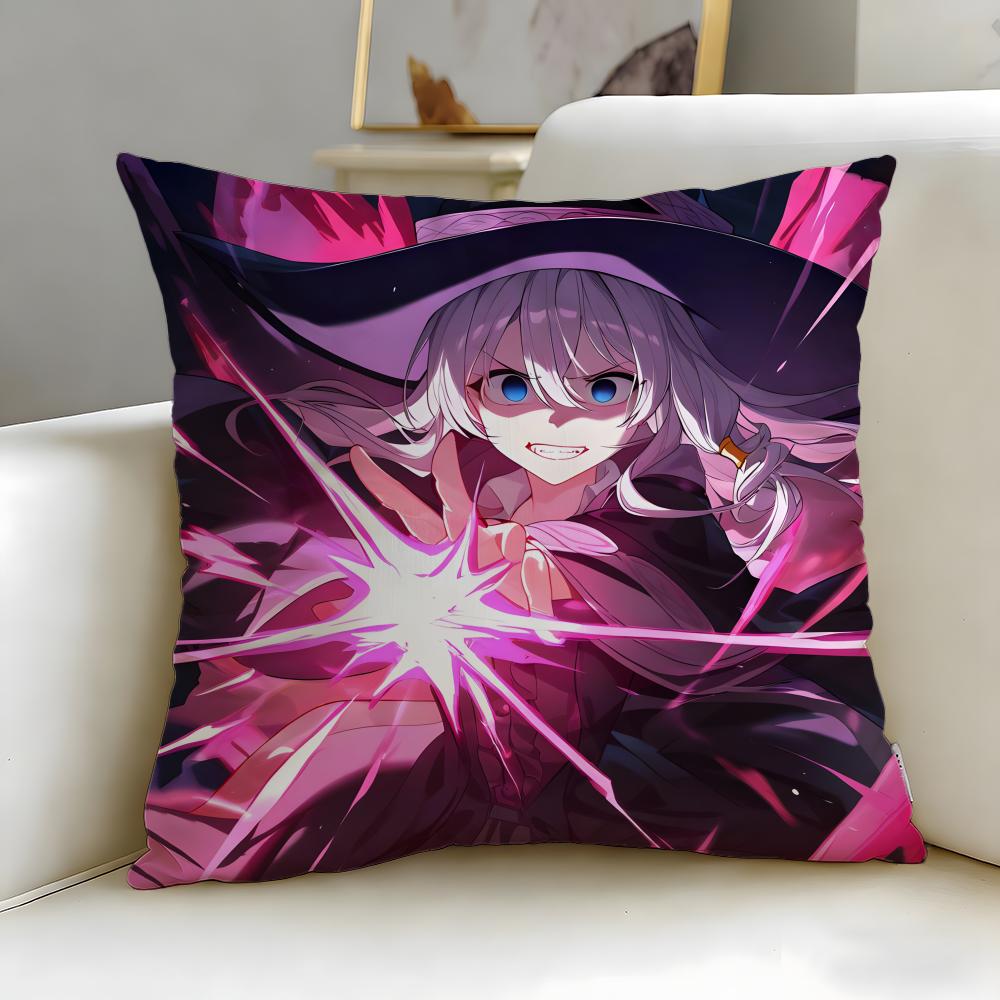 

Wandering Witch The Journey of Elaina Cushion Cover Soft EasyWash Pillow Case Versatile for Couch Bed Travel and Office 30X30cm