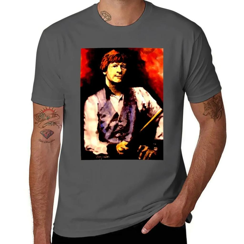 Alex Higgins Snooker Art Północnoirlandzka Koszulka szybkoschnąca gładka Męska koszulka