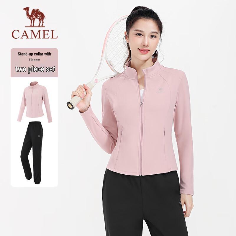 CAMEL Women s Fleece Lined Slim-Fit Tracksuit M