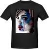 Natalie Music Portman Men's T-Shirts Short Sleeve Cotton Casual Basic Tee Shirts Black(13)