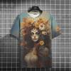 Mexican Skull Day Of The Dead Graphic T Shirt For Unisex WoUnisexs Graffiti Clothing Horror Goth T-shirts Fashion Streetwear Tops Tees
