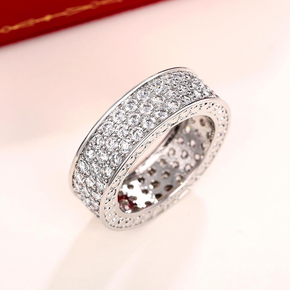 Lindon – bague classique pour femmes, en Zircon de forme ronde, cadeau de fête de mariage, taille 6-10
