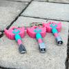 Hide And Seek Key Pendant Necklace Korean Folk Game Necklace Square Round Triangle Key Pendant Keychain for Fans