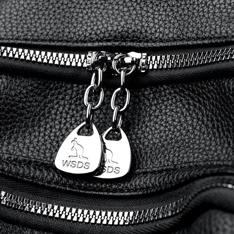 Plecak z frędzlami Damski plecak z miękkiej skóry Retro torba podróżna