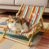 Foldable Pet Sofa Bed Solid Wood Cat Scratch Board Durable Cat Rocking Chair  Cat Climbing
