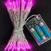 LED-Feen-Lichterkette, 7 Farben, batteriebetrieben, für den Außenbereich, wasserdicht, LED-Lichterkette, Weihnachten, Geburtstag, Zuhause, Party, Dekoration, Lampe