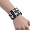 Creative Personality Punk Double Row Pentagram Bracelet Bracelet Simple Popular Versatile Couple Hand Ornament Chain
