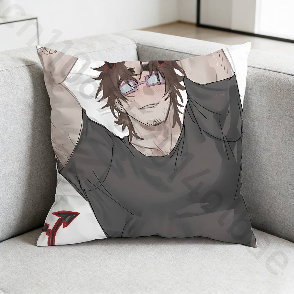 007n7 Customizable Pillow Case Square DoubleSided Printing Short Plush Sofa Cushion Cover Bedroom Bedside Pillow