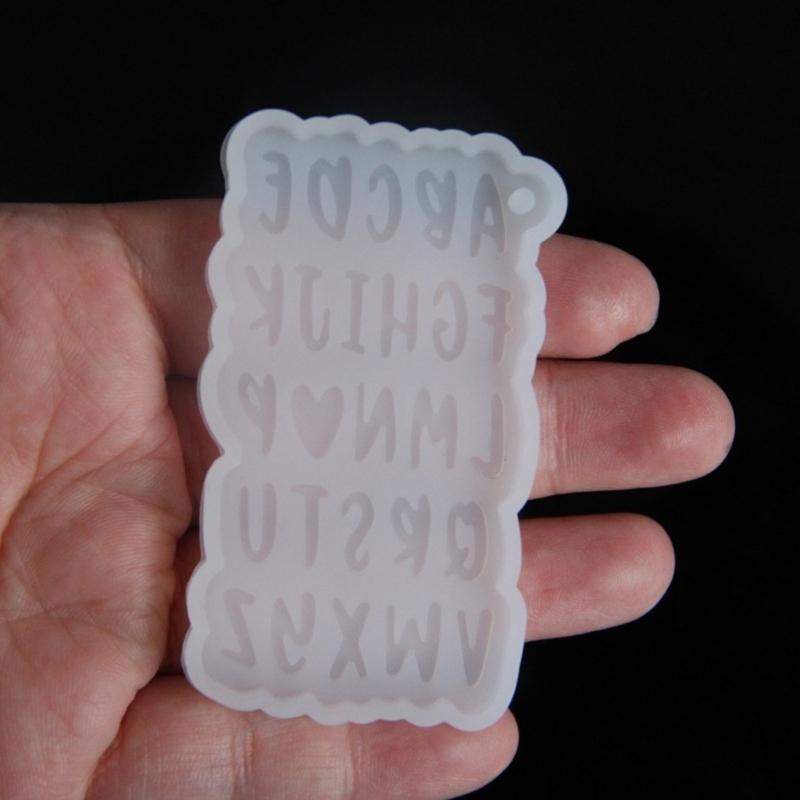 Personalisierbare Buchstaben-Schmuckform mit kreativen Designs für handgefertigte Harz-Anhänger und Charms