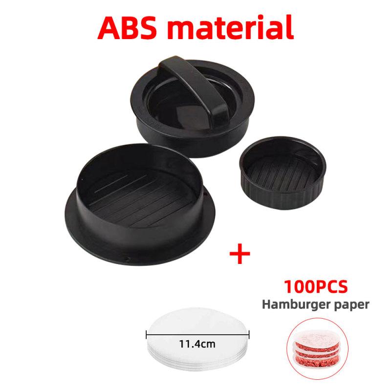 ABS Hamburger Meat Press Maker Round Shape Non-Stick Stuffed Burger Patties Beef Grill Pie Press Mould Maker Kitchen Accessories