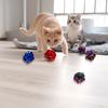 5Pcs Colorful Cats Chewing Toy Ball Shape Safe Improve Mood Toy Crinkling Improve Mood Gift for Kitten