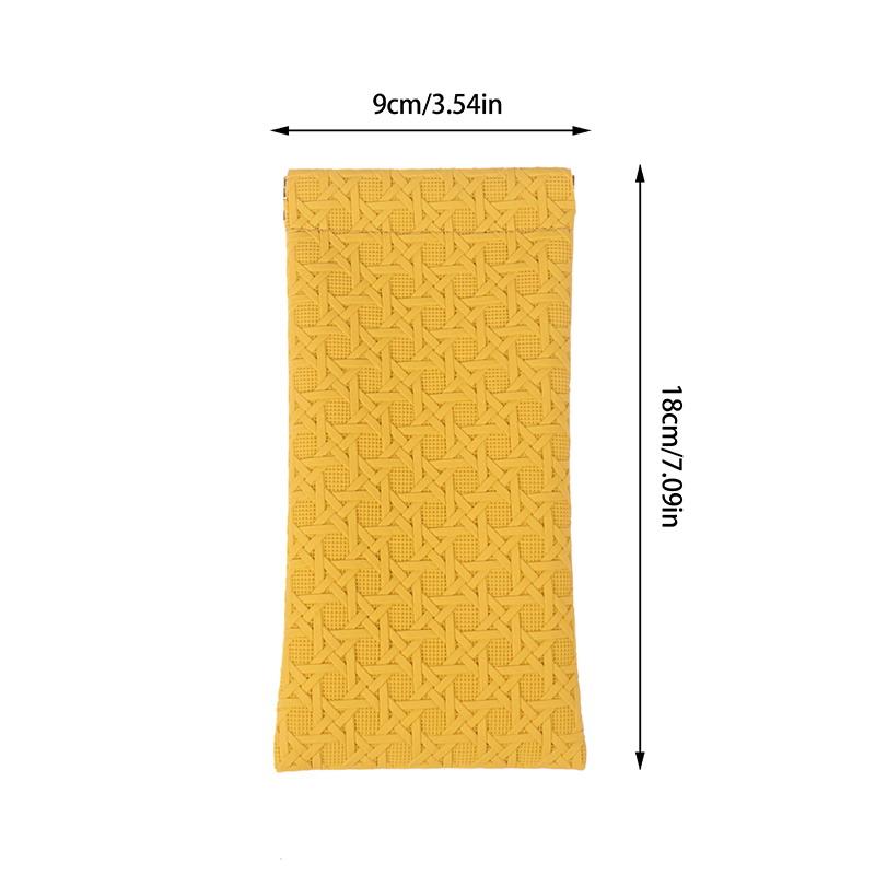 Portable Squeeze Top Case Sunglass Case - Δερμάτινη μαλακή θήκη γυαλιών ηλίου Εύχρηστη Θήκη για γυαλιά ηλίου