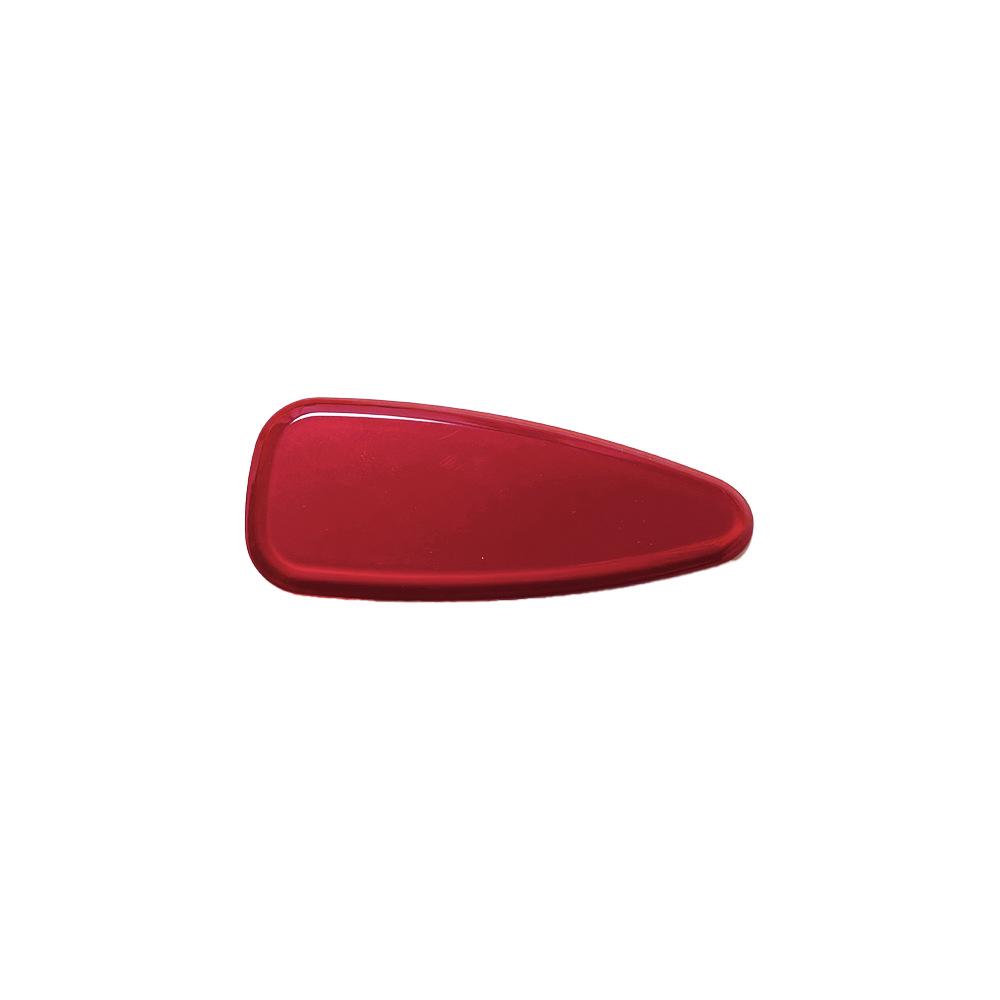 Luxury Wine Red Hair Styling Shark Clip for Girls - Versatile Acetate Claw Clip
