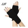Thumb Hole Wrist Warmers Women Ribbed Arm Warmers Stretchy Cable Knitted Fingerless Gloves Lightweight Warm Sleeves Soft Mitten Half Finger