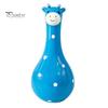 Vivid Texture Animal Figurine Cute Polka Dot Giraffe Vase, Hand-painted Resin Flower Creative Big-mouthed Unique Home Decor Accents Holder for Living