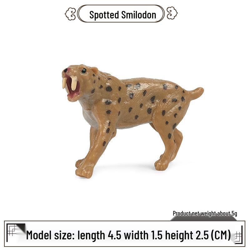 Ice Age Prehistoric Animal Toys: Saber-toothed Tiger, Saber-toothed Lion, Dire Wolf, Mammoth