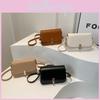 Small Retro Spring Summer New Fashion Pure Color Casual Single Shoulder Handbag