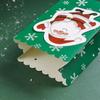 5pcs Christmas Candy Cookies Bowknot Santa Claus Stick Socks Wrapping Packaging Party Supplies