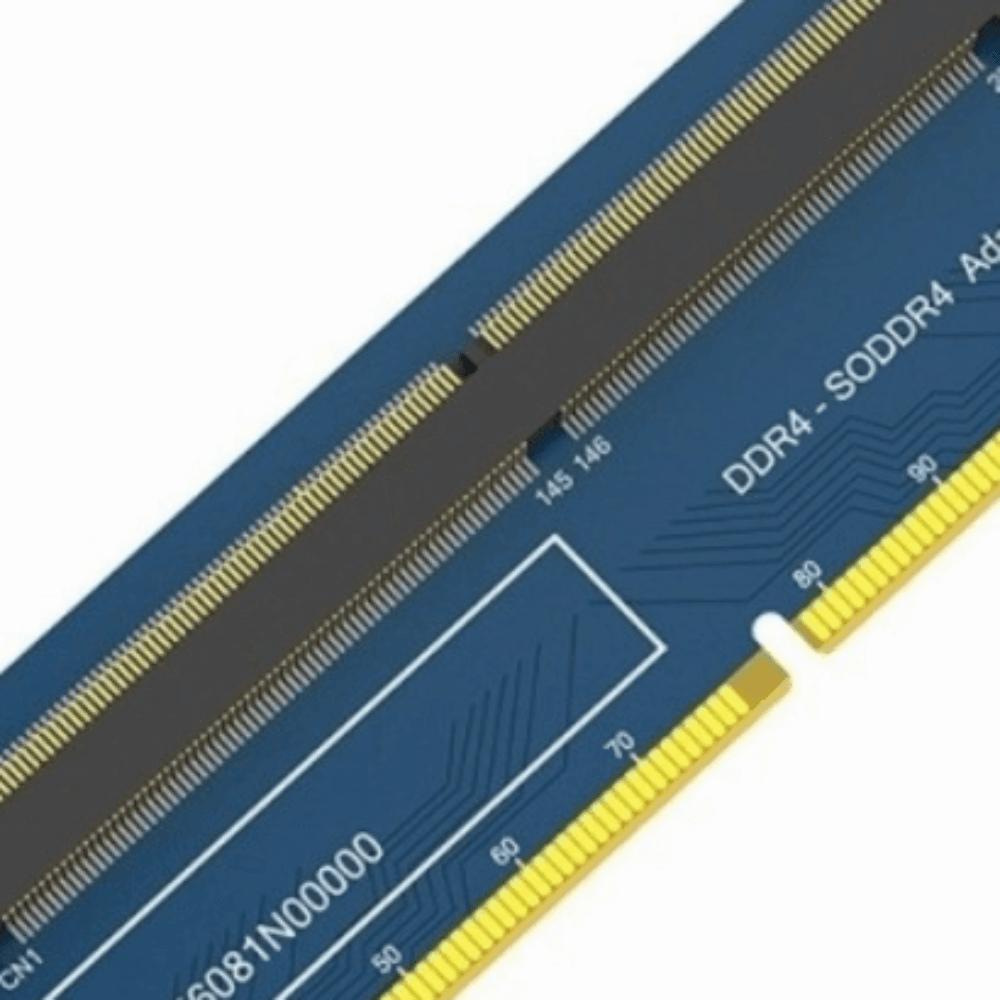 4 Layered PCB DDR4 Memory Adapter 5.26in×1.38in SO DIMM Converter  For Computer