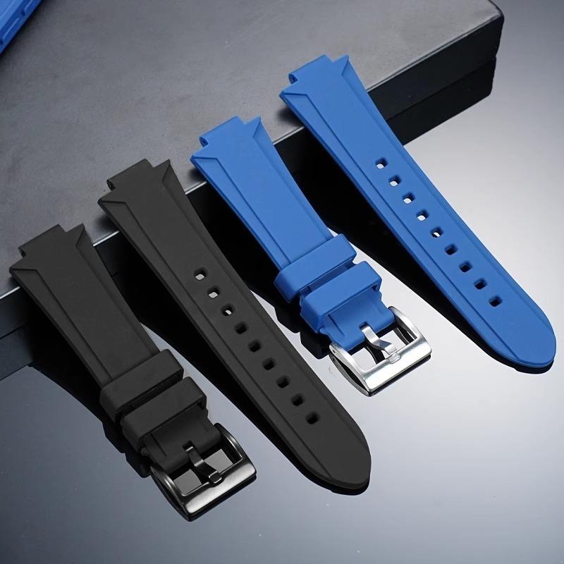 For GUESS W0149L5 Series Watch Chain Soft Resin Silicone Watchband Convex Mouth 26x14m Watch Strap Waterproof Bracelet Bue